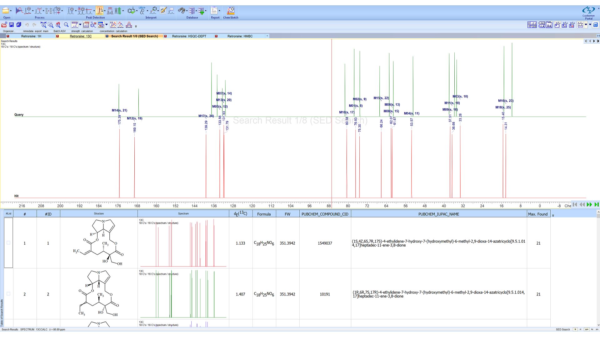 ACD/NMR Workbook Suite Add-On for Known Structure Identification