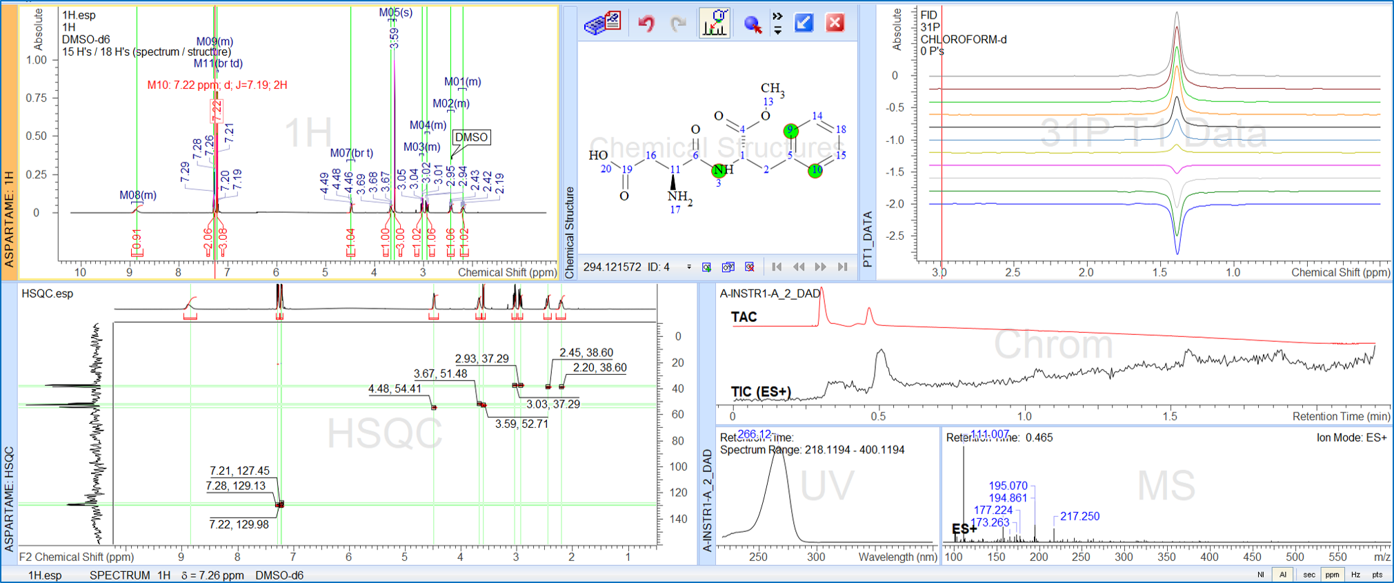 See spectral search results overlaid for easy comparison