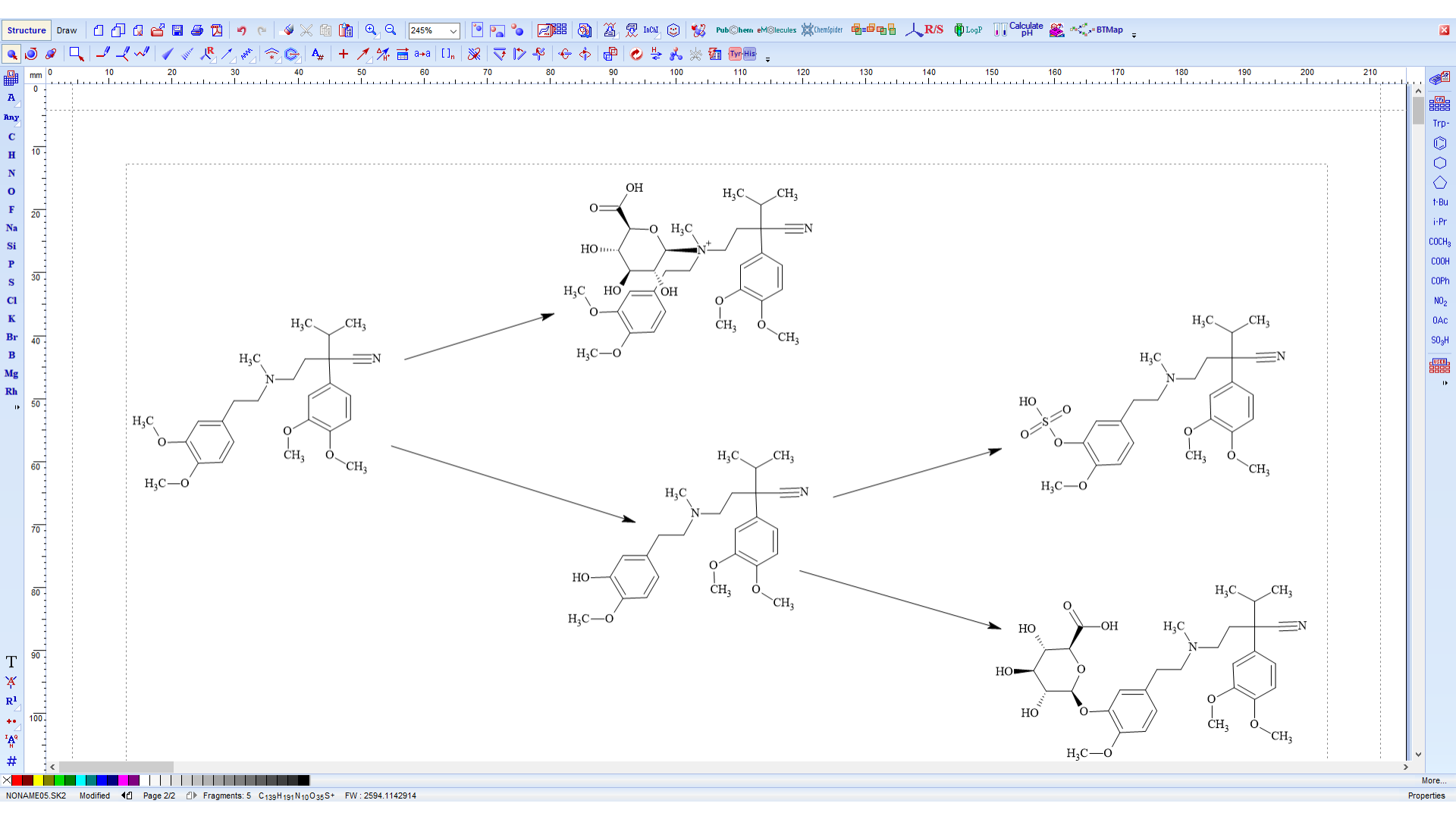 Draw complex schema, such as biotransformation maps, with ease